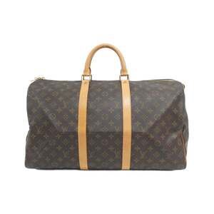 LOUIS VUITTON Brown Monogram Keepall 50 Boston Bag